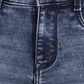 Men Skinny Cropped Fit Blue Jeans