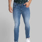 Men Skinny Cropped Fit Blue Jeans