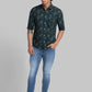 Men Skinny Cropped Fit Blue Jeans