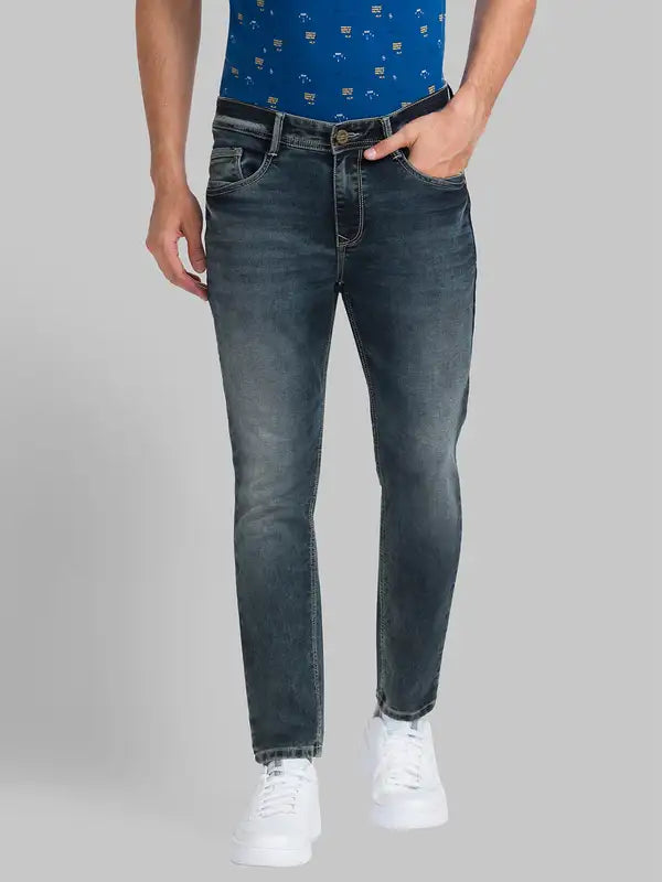 Men Regular Fit Blue Jeans