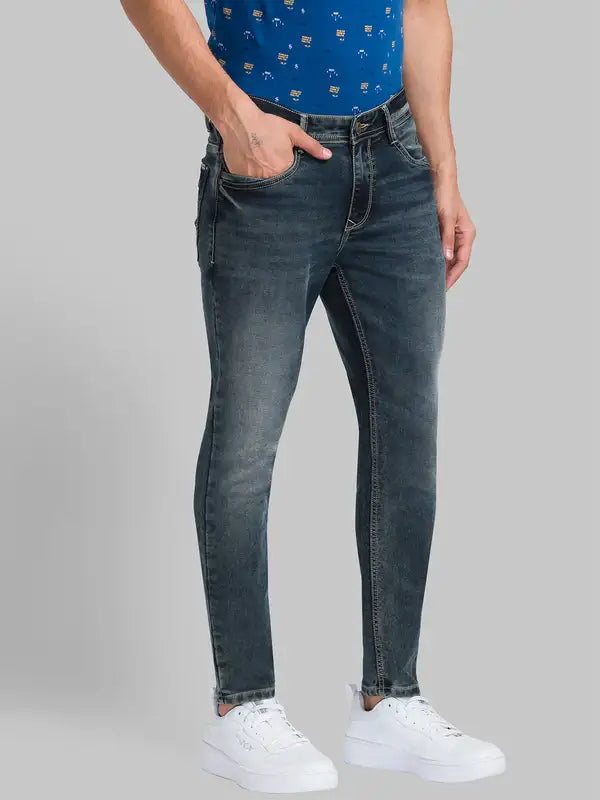 Men Regular Fit Blue Jeans