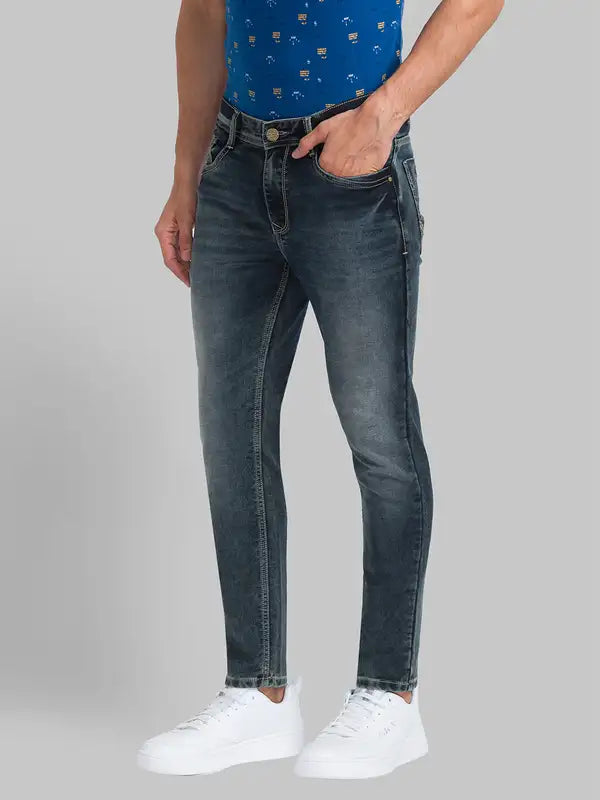 Men Regular Fit Blue Jeans