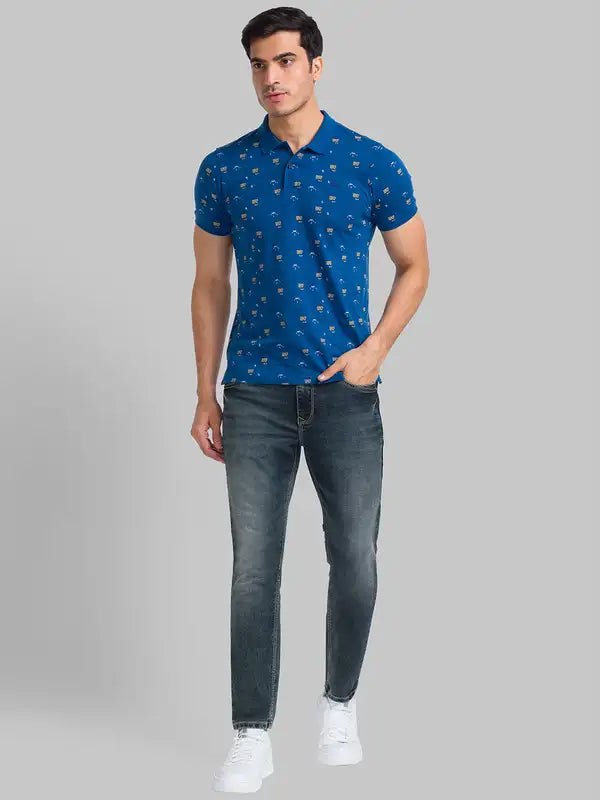 Men Regular Fit Blue Jeans