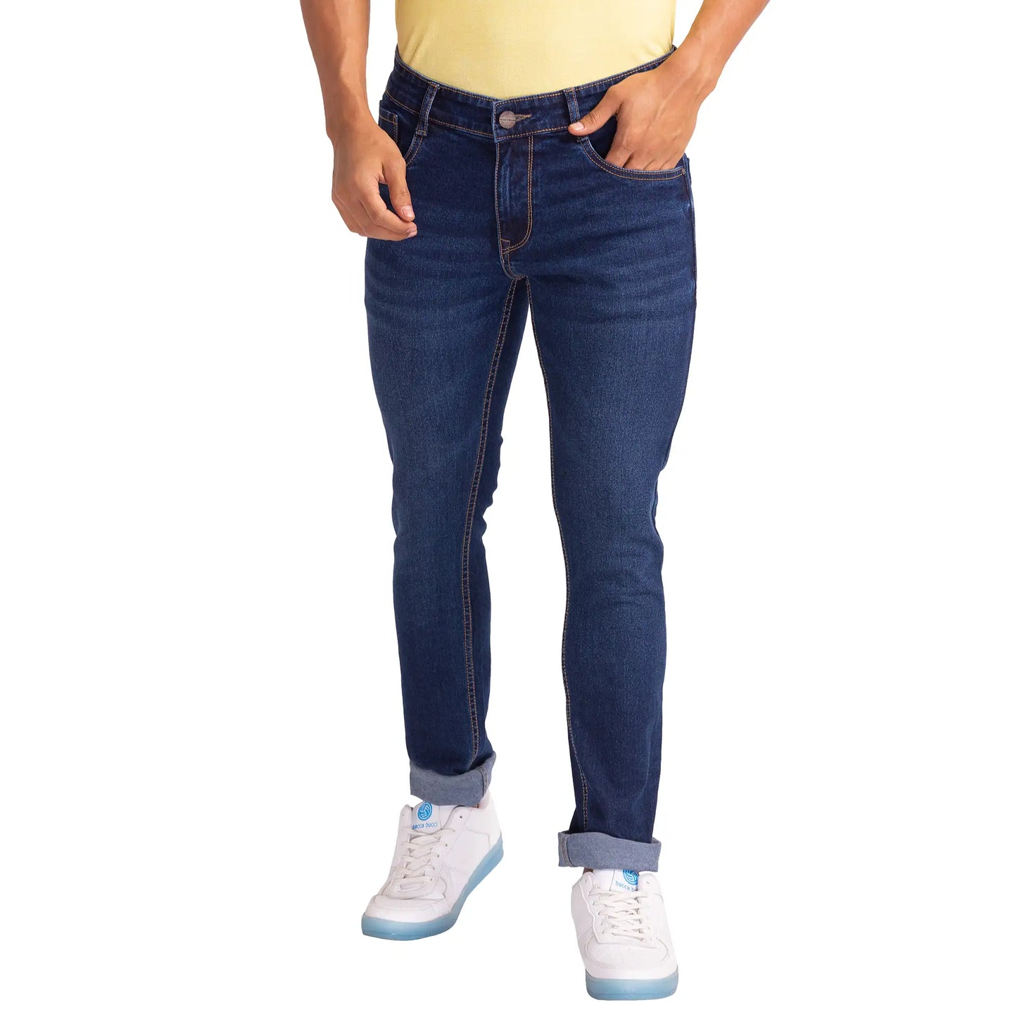Men Skinny Fit Blue Jeans
