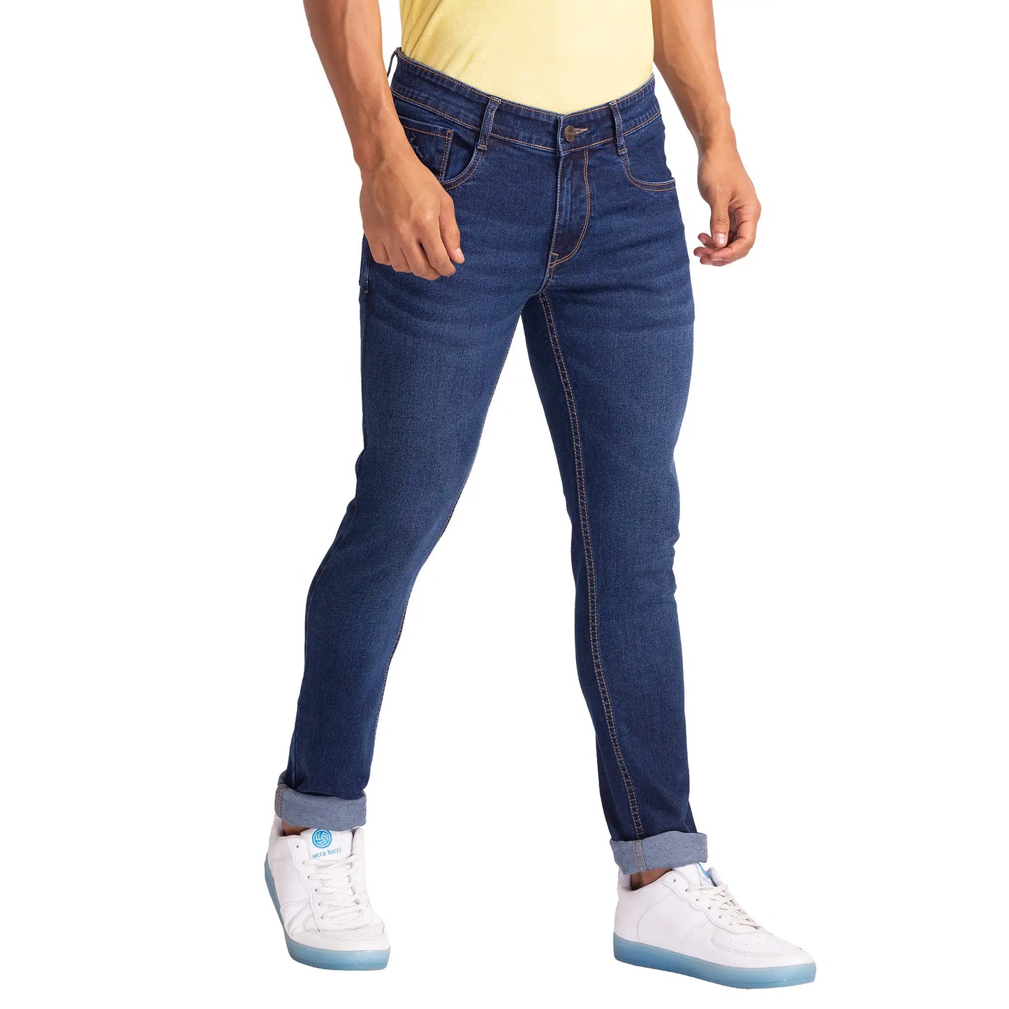 Men Skinny Fit Blue Jeans