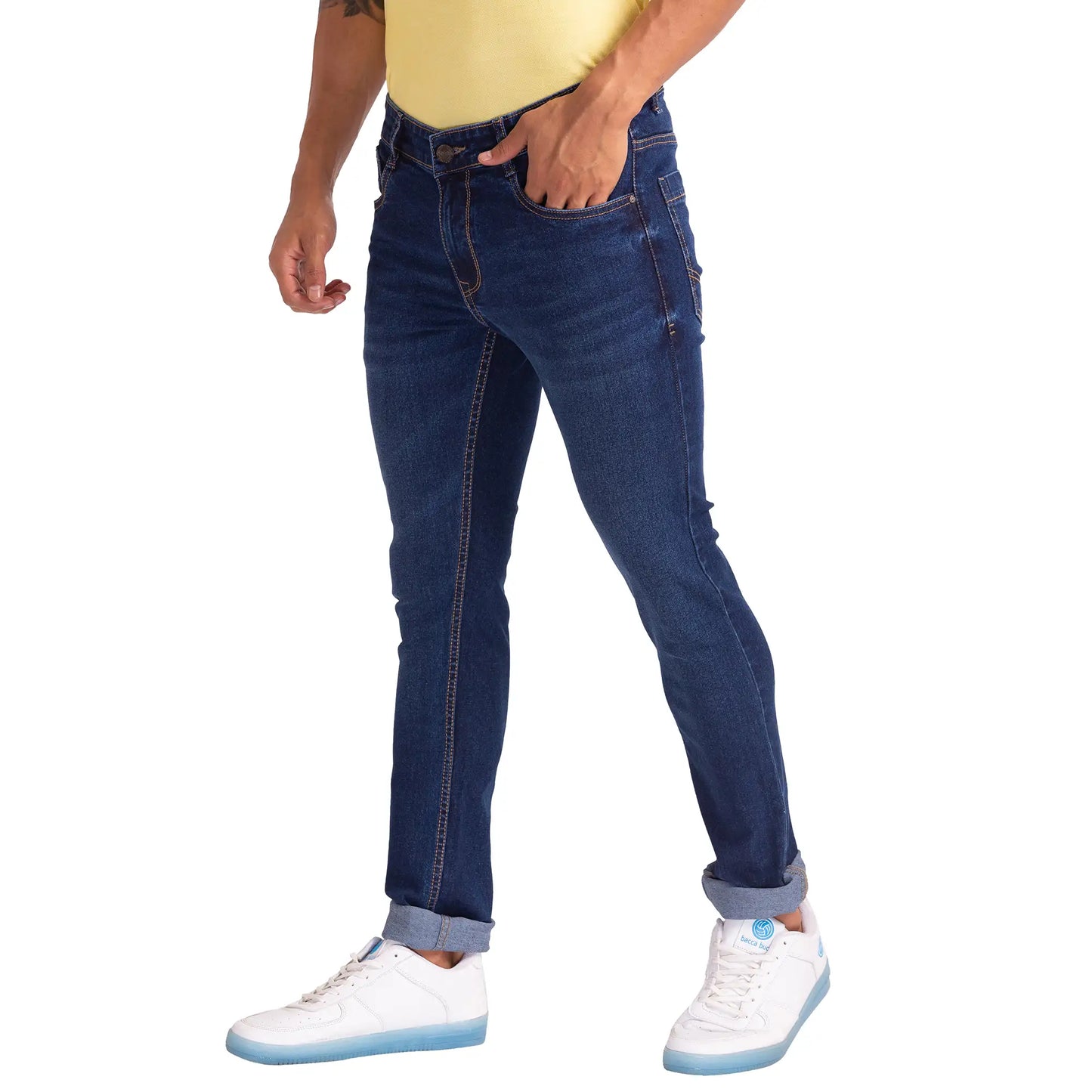 Men Skinny Fit Blue Jeans