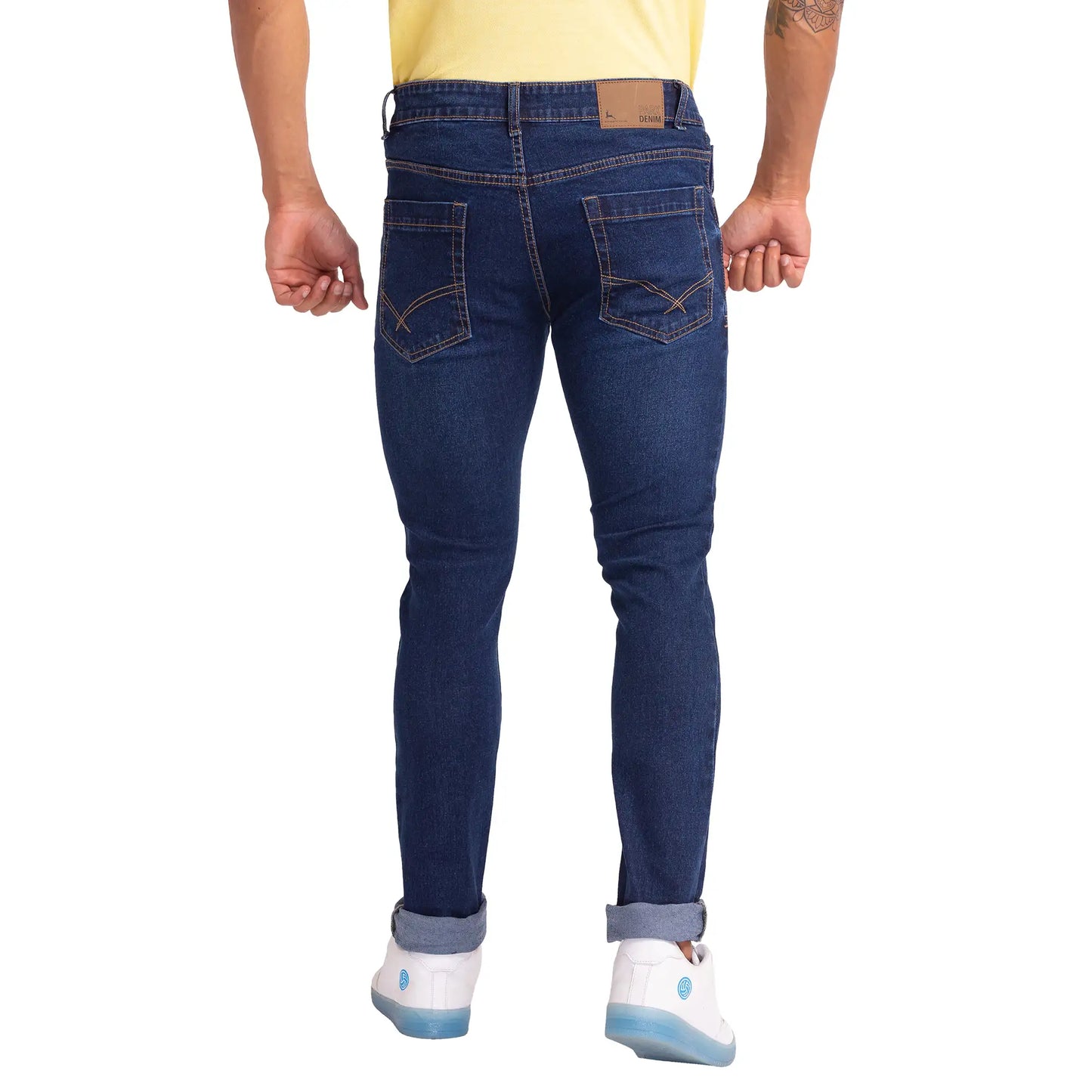 Men Skinny Fit Blue Jeans