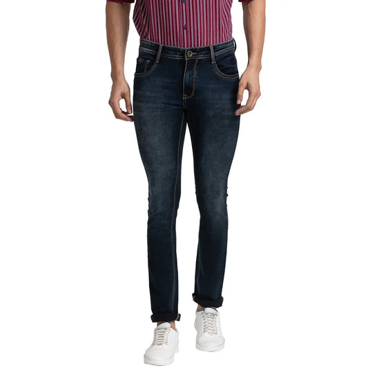 Men Skinny Fit Blue Jeans