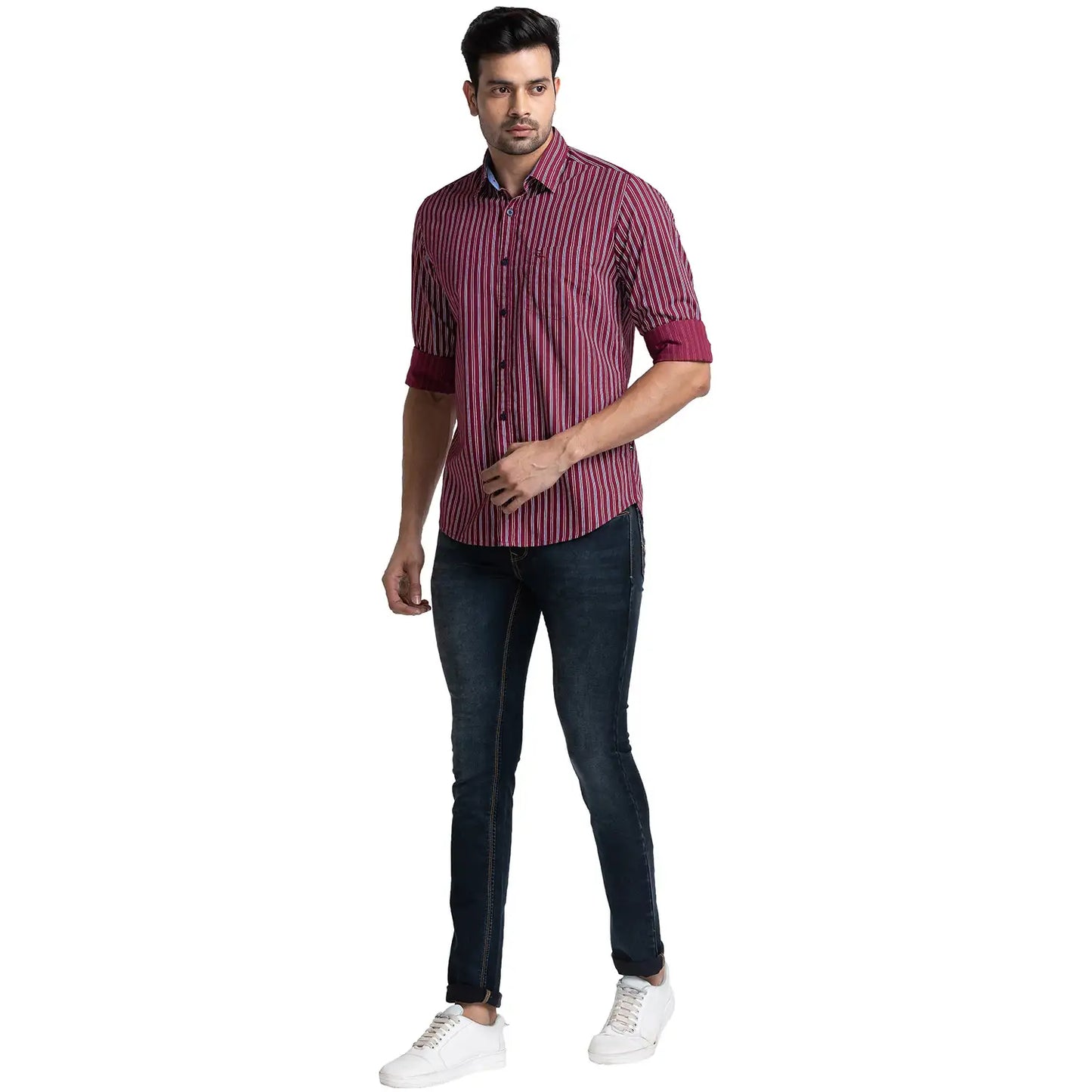 Men Skinny Fit Blue Jeans