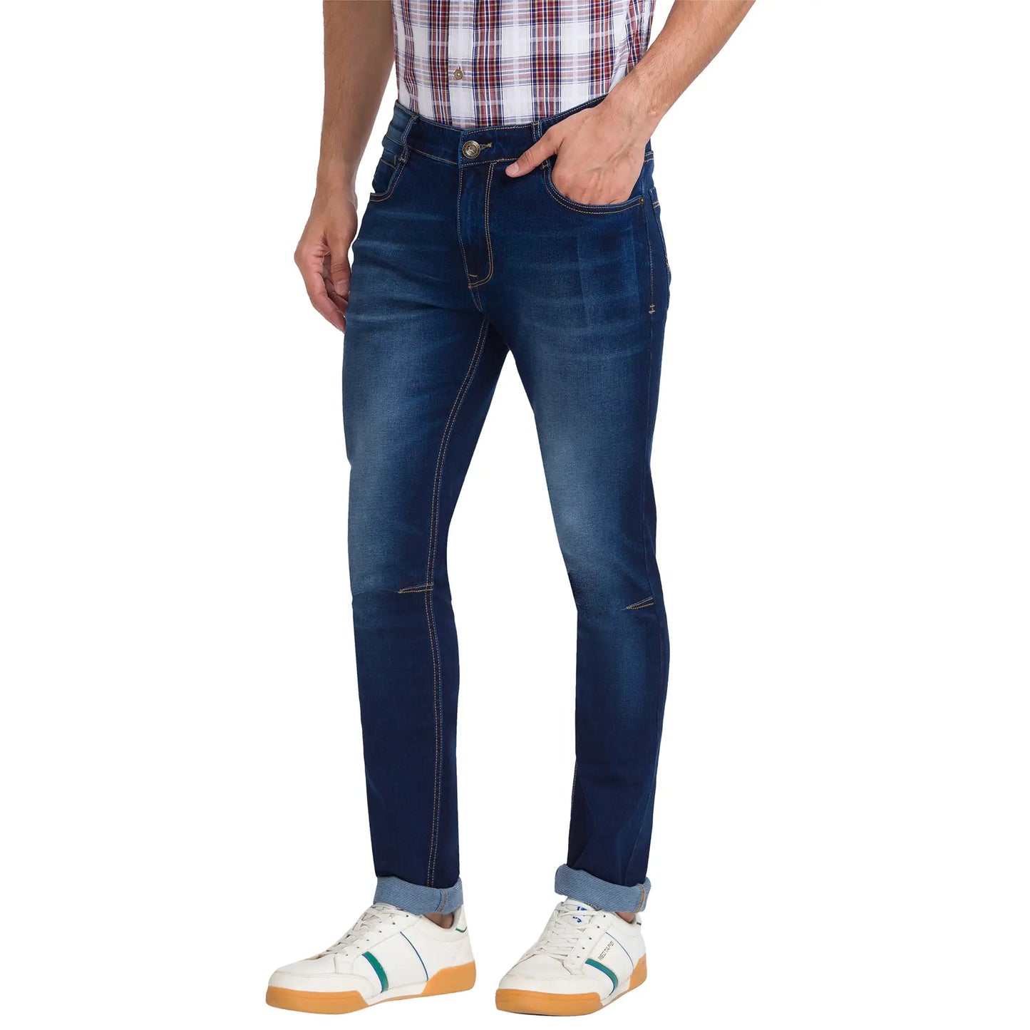 Men Skinny Fit Blue Jeans