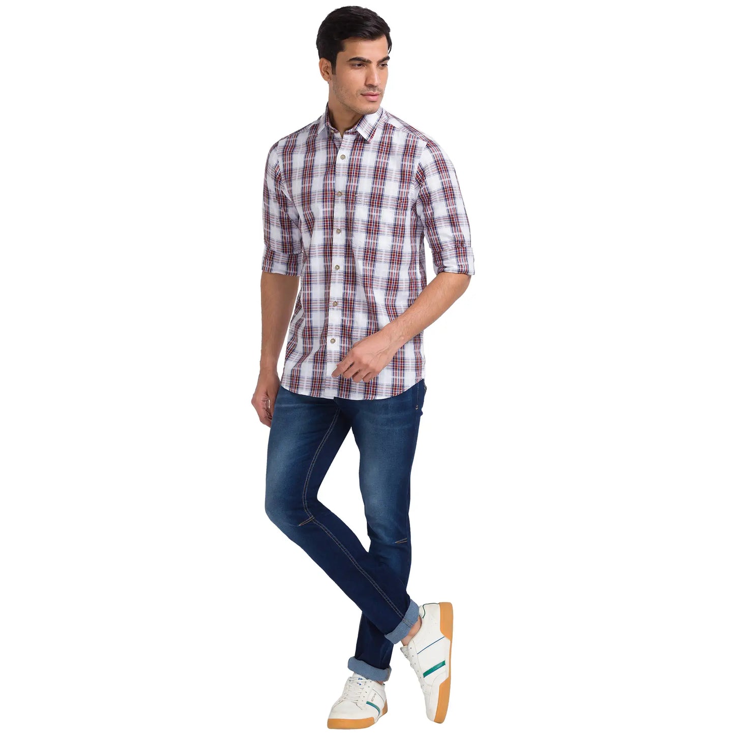 Men Skinny Fit Blue Jeans