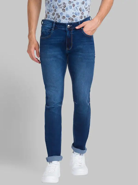 Men Skinny Fit Blue Jeans