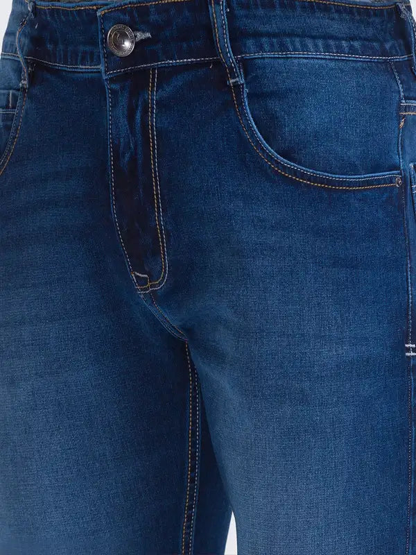 Men Skinny Fit Blue Jeans