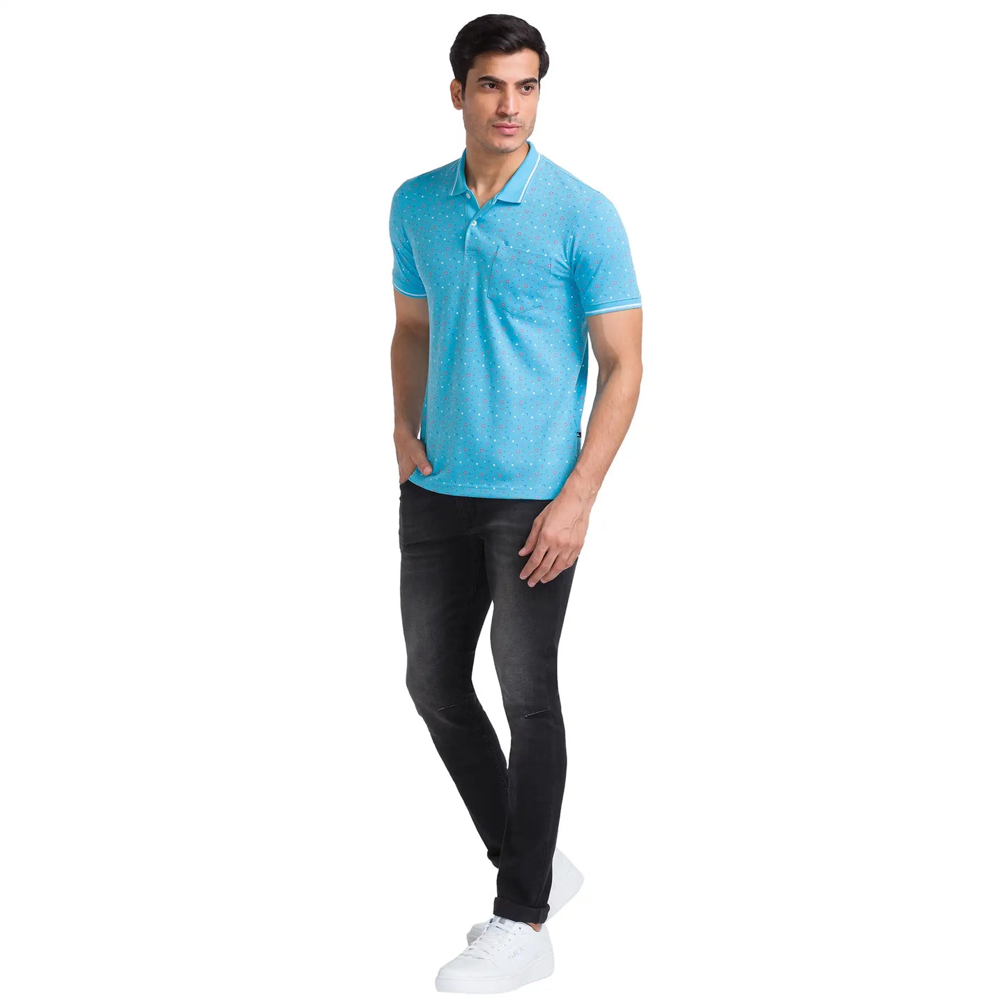 Men Skinny Fit Blue Jeans