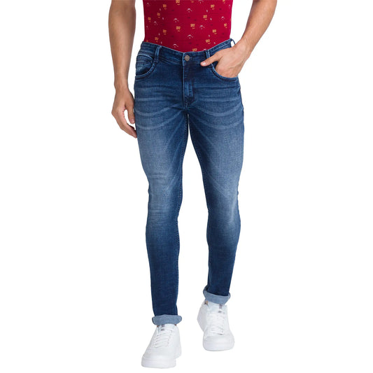 Men Skinny Fit Black Jeans