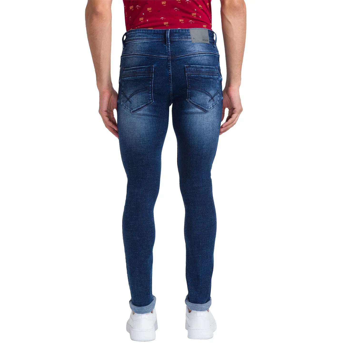 Men Skinny Fit Black Jeans