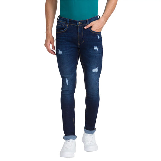Men Skinny Fit Black Jeans