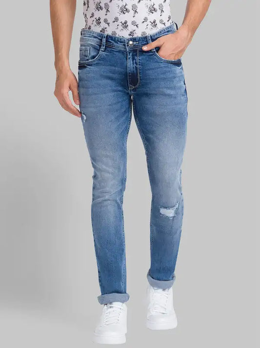 Men Skinny Fit Blue Jeans