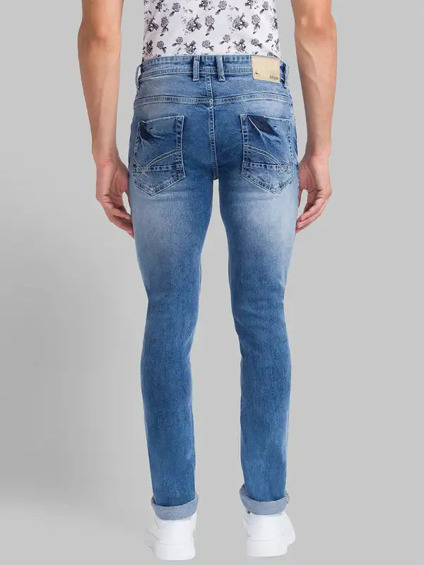 Men Skinny Fit Blue Jeans