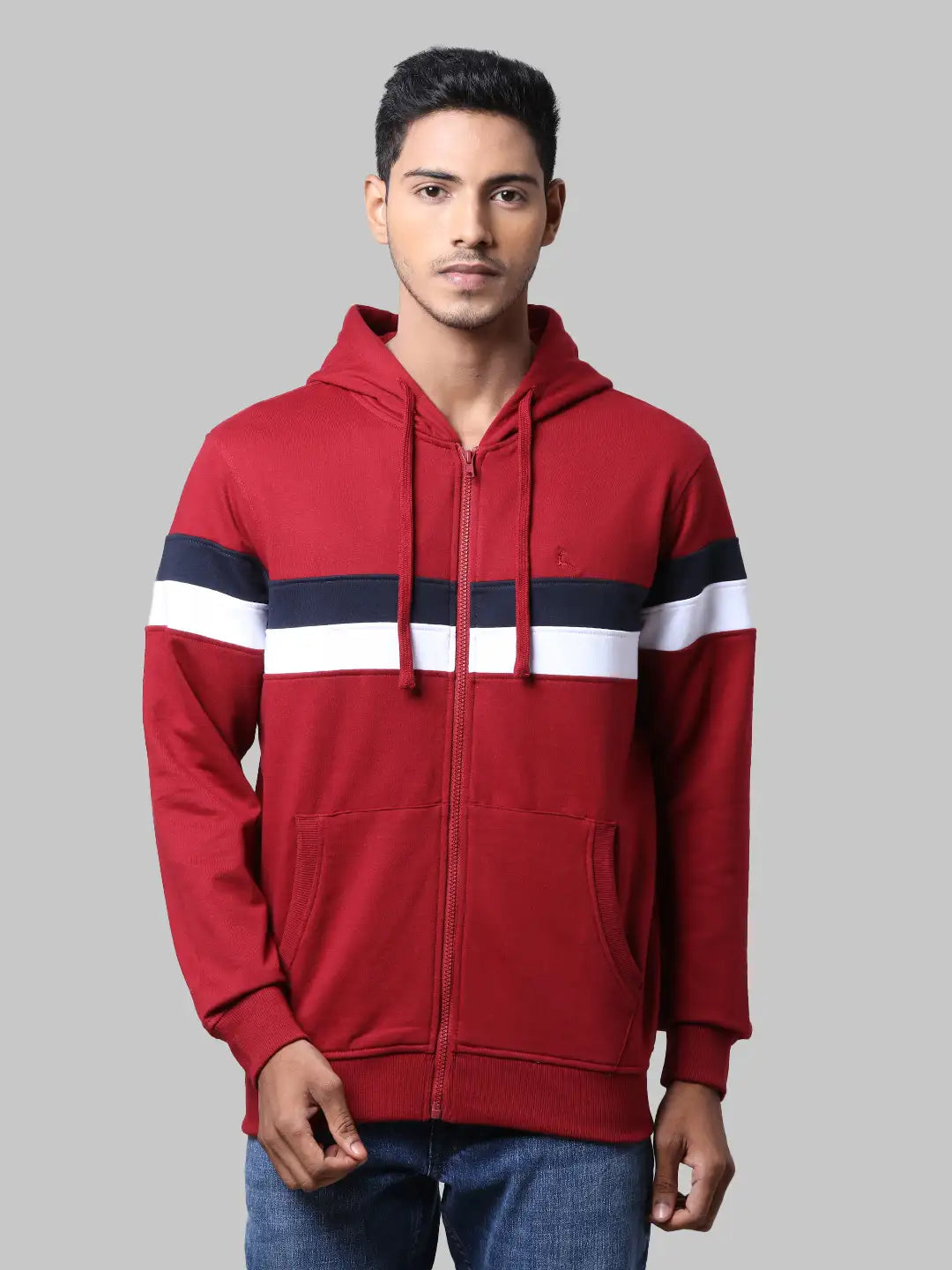 Men Regular Fit  Grey Sweatshirt