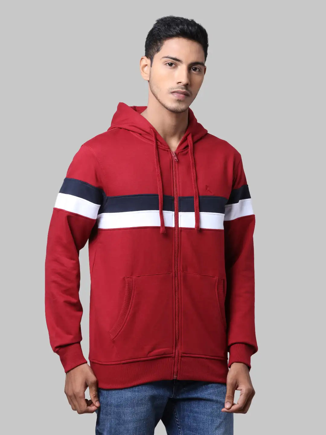 Men Regular Fit  Grey Sweatshirt