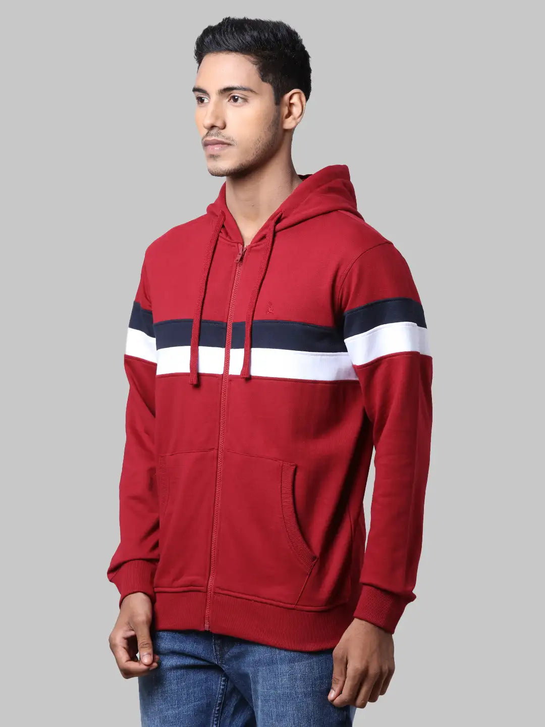 Men Regular Fit  Grey Sweatshirt