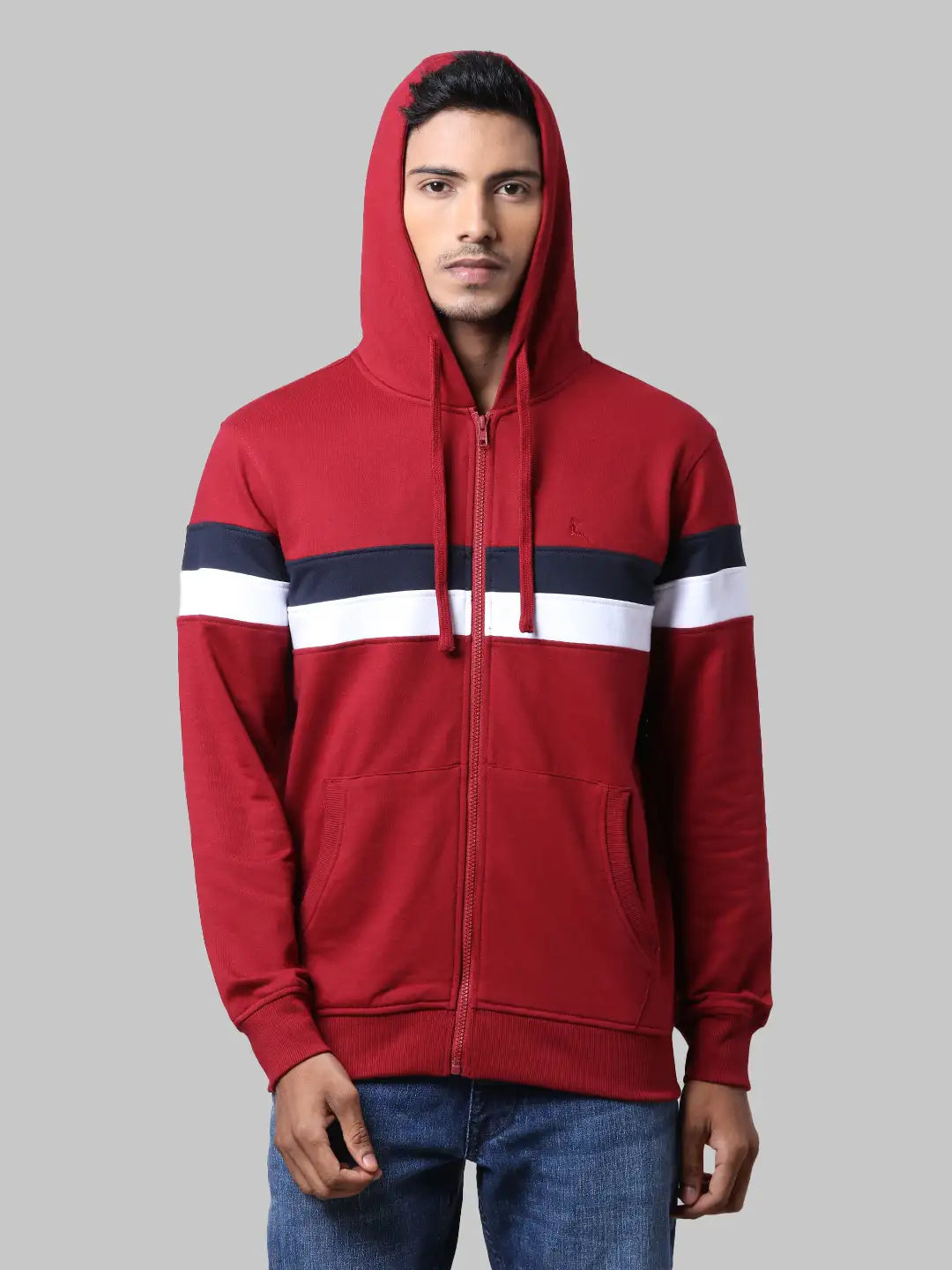 Men Regular Fit  Grey Sweatshirt