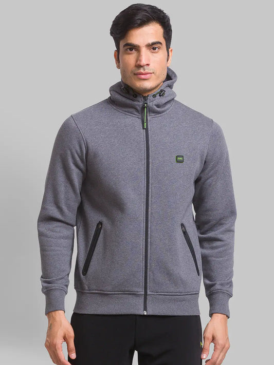 Men Regular Fit Blue Sweatshirt