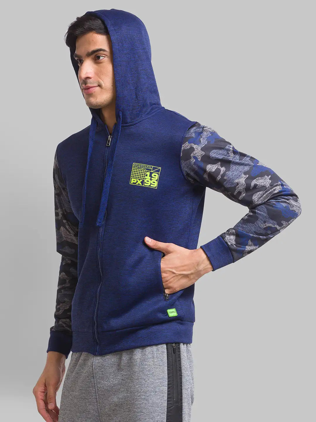 Men Regular Fit Light Grey Sweatshirt