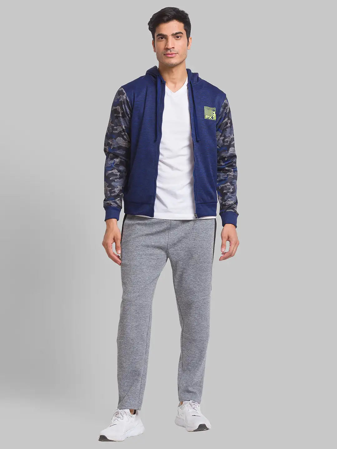 Men Regular Fit Light Grey Sweatshirt