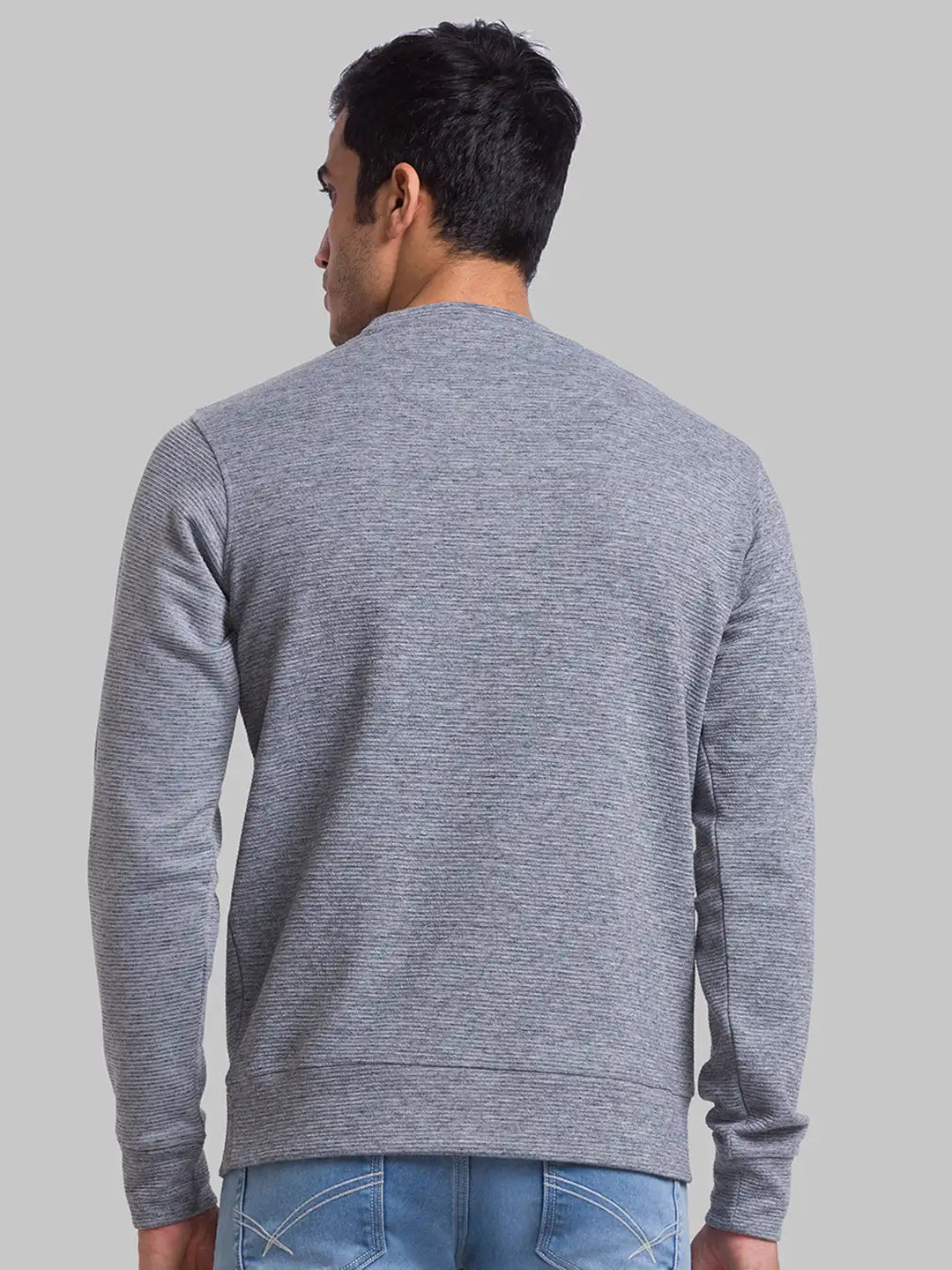 Men Regular Fit Black Sweatshirt