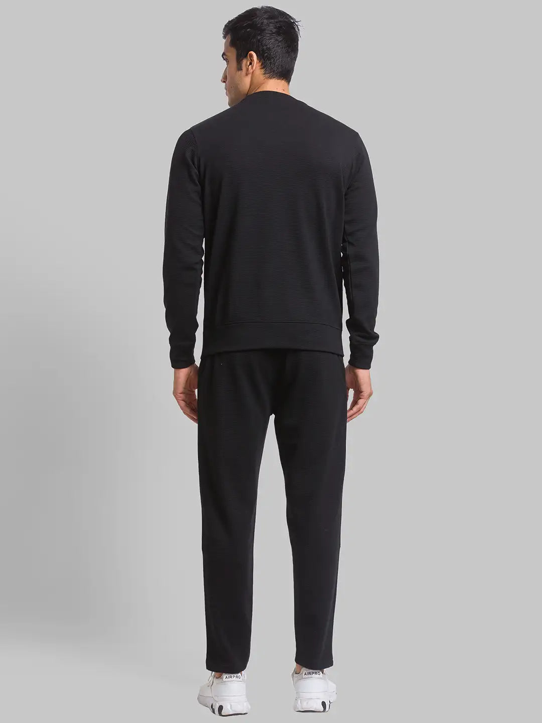 Men Regular Fit Black Sweatshirt