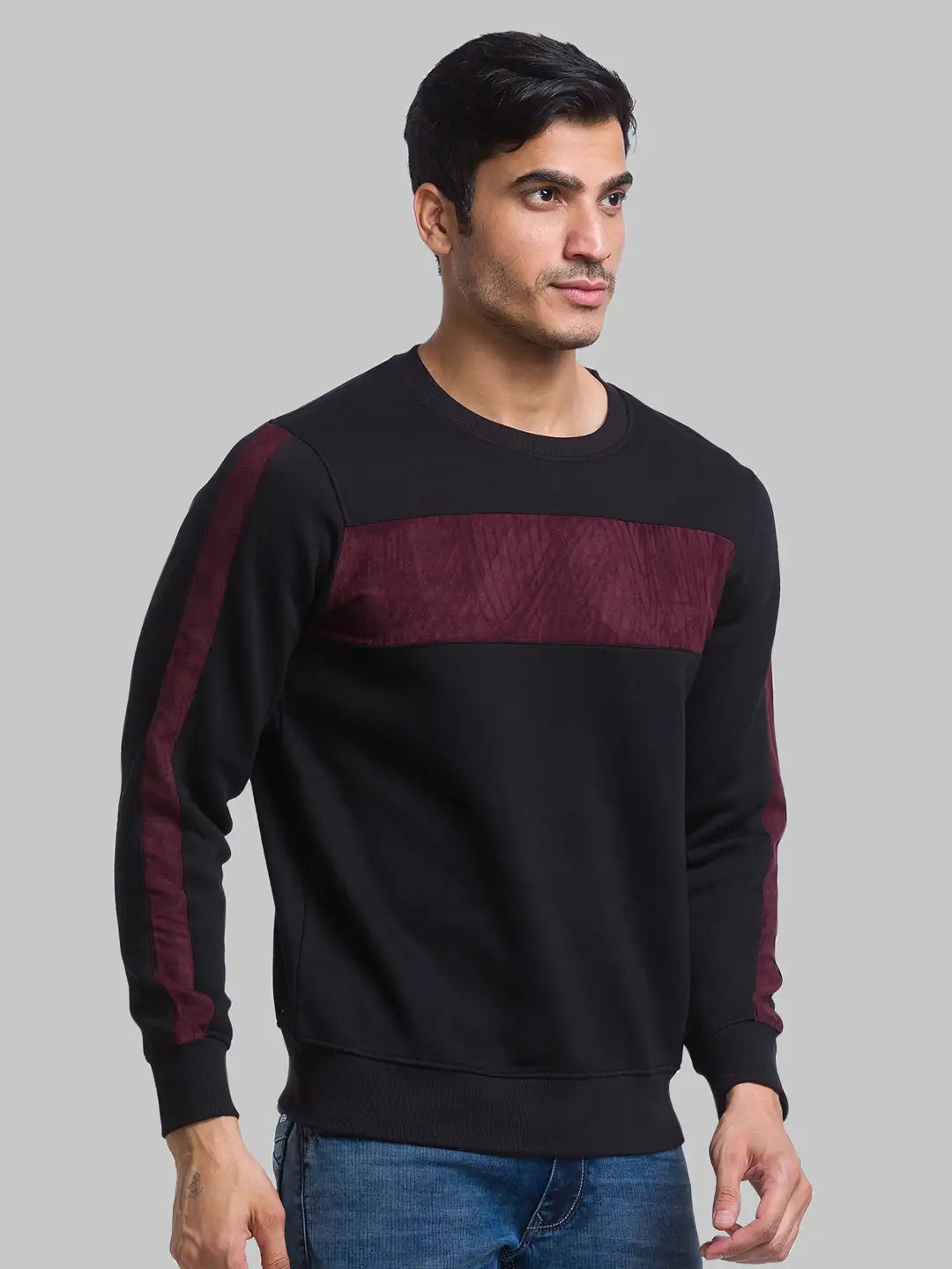 Men Regular Fit White Sweatshirt