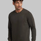 Men Petrol Regular Fit Solid Cotton Blend Sweatshirts