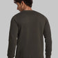 Men Petrol Regular Fit Solid Cotton Blend Sweatshirts