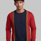 Men Fawn Regular Fit Structure  Cotton   Sweatshirt
