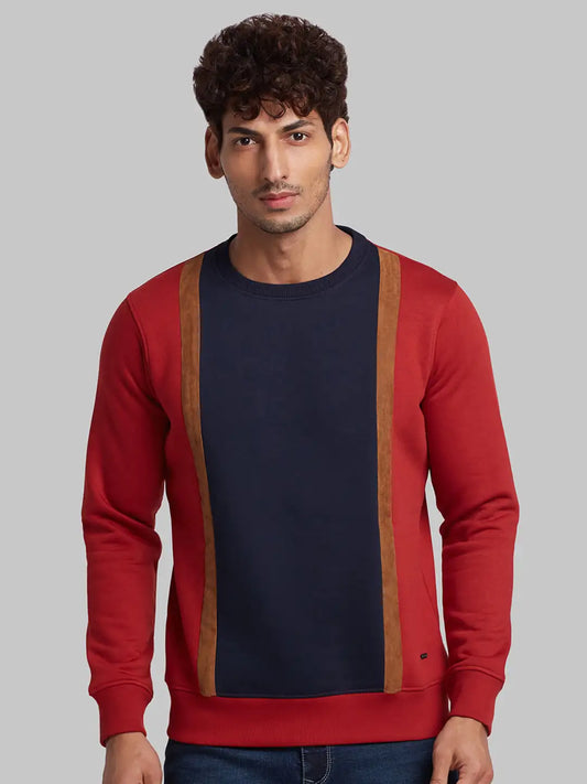 Men Fawn Regular Fit Structure  Cotton   Sweatshirt