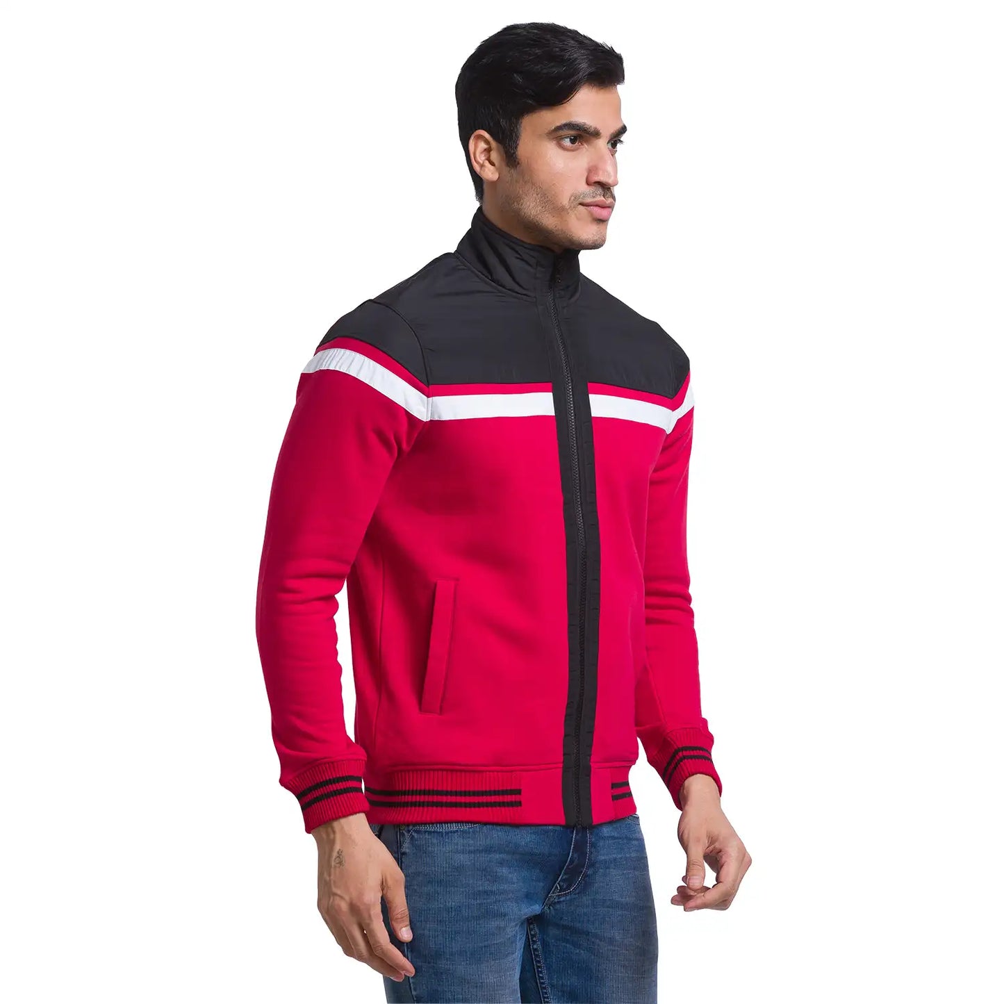 Men Regular Fit Yellow Sweatshirt