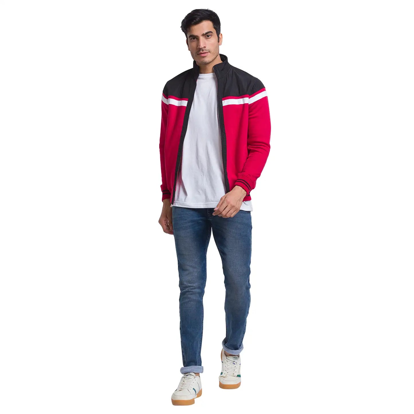 Men Regular Fit Yellow Sweatshirt