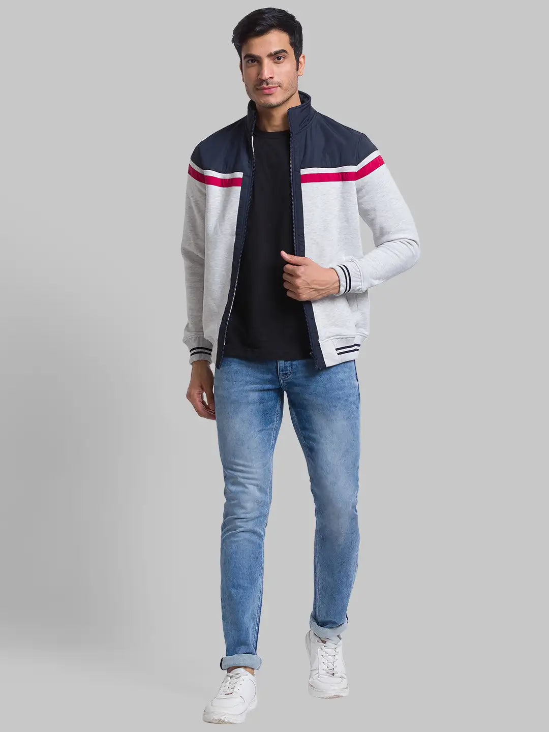 Men Regular Fit Black Sweatshirt