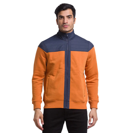Men Regular Fit Blue Sweatshirt