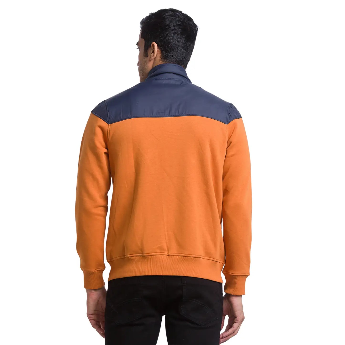 Men Regular Fit Blue Sweatshirt
