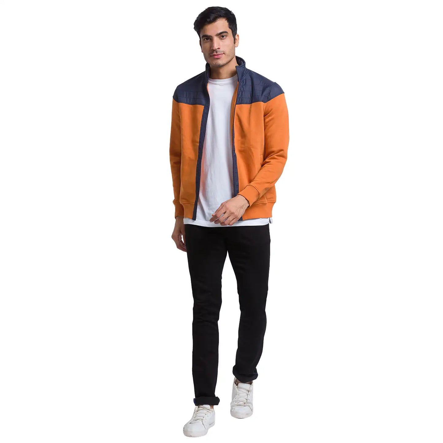 Men Regular Fit Blue Sweatshirt