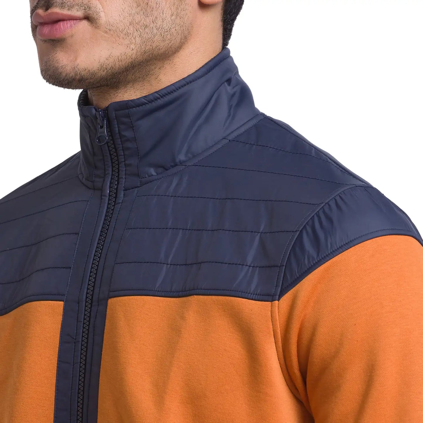 Men Regular Fit Blue Sweatshirt