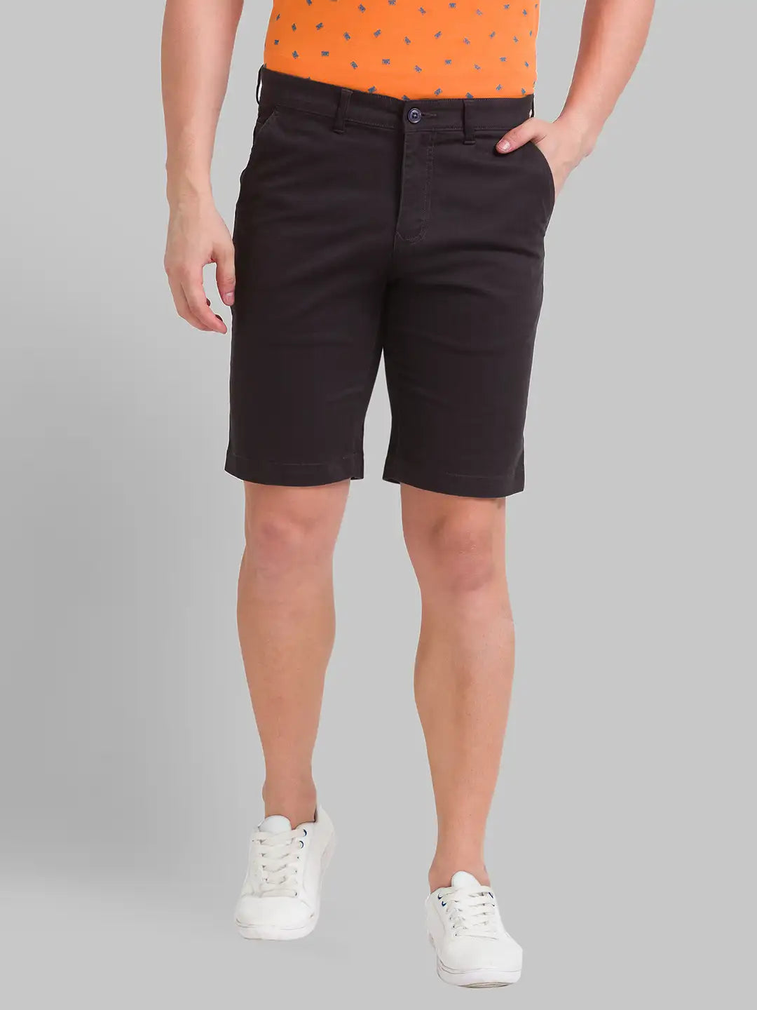 Men Regular Fit Dark Blue Short