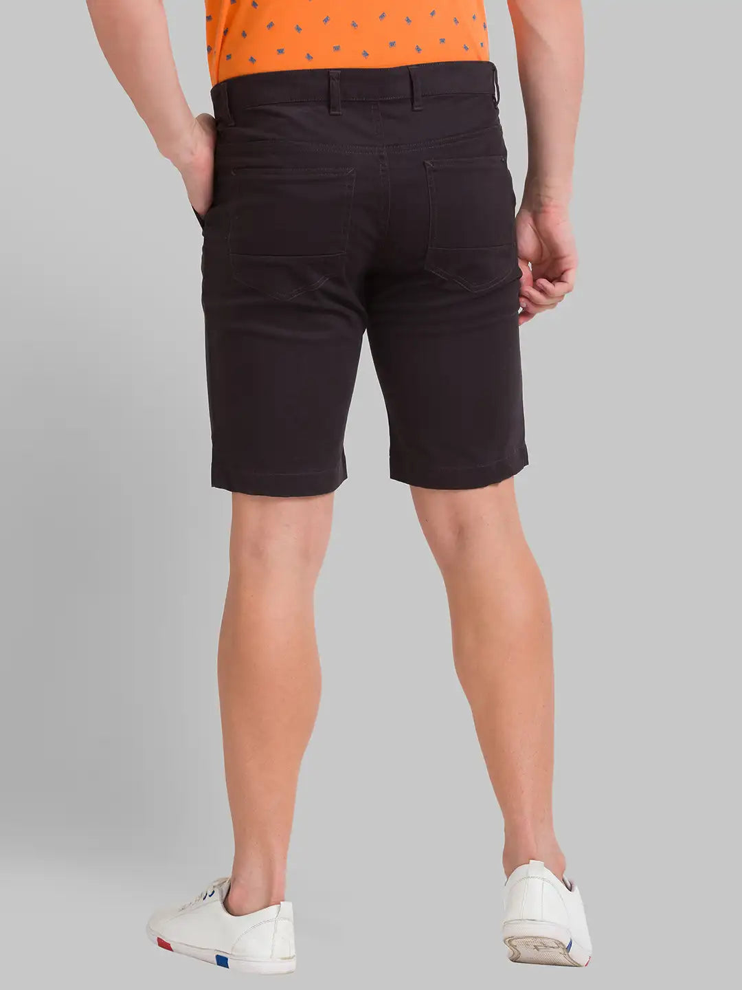 Men Regular Fit Dark Blue Short