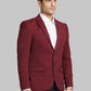 Men Regular Fit Orange Blazer