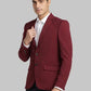 Men Regular Fit Orange Blazer