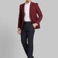Men Regular Fit Orange Blazer