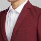 Men Regular Fit Orange Blazer
